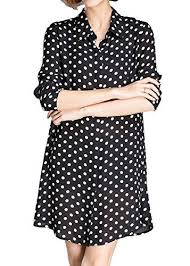 Black And White Polka Dot Long Sleeve Dress Black And White Polka Dot Longsleeved Shirt Dress Cozy Plus Size For Size 14 Read More Reviews Of The Black Shirt Dress Long Sleeve Shirt Dress Chic Shirts