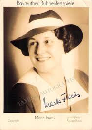 Marta Fuchs Autograph Photo Postcard