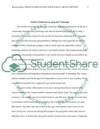 Writing a good story doesn't mean a simple telling about the events that have happened in your life. Reflection And Journal Article Review Essay Example Topics And Well Written Essays 750 Words