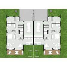 3d Floorplans On Instagram 2 Semi Detached Houses Each Has 3 Bedrooms Living Room And Kitchen Floor Plans Detached House Semi Detached