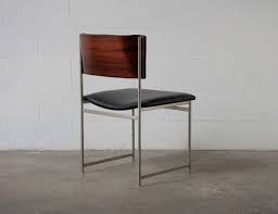 cees braakman for ums pastoe rosewood and steel chair steel chair chair steel