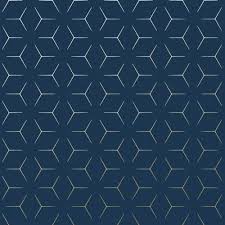 Tons of awesome marble wallpapers to download for free. Metro Illusion Geometric Wallpaper Navy Blue And Gold Wow005 Geometric Wallpaper Navy Geometric Wallpaper Blue Geometric Wallpaper