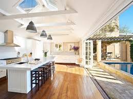 Plan your outdoor kitchen design and layout. Kitchen With Sky Lights And Nano Wall I Like Outdoor Kitchen Design Home Dream House