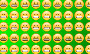 This decal is available in 3 inch, 4 inch, 5 inch and, 6 inch widths. Emojiology Grimacing Face