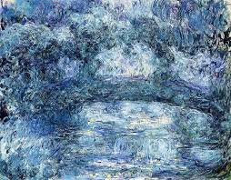 When talking about his bridge paintings, monet spoke of peaceful meditation and the japanese idea of evoking the whole jill shaw in monet paintings and drawings at the art institute of chicago. The Japanese Bridge 1918 Blue Painting By Claude Monet