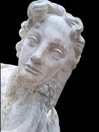 Proantic: 2 Stone Angel Statues From France,