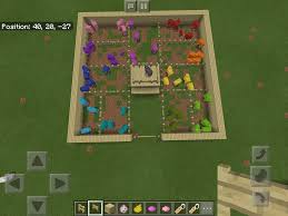How to get a rainbow sheep tutorial. I Created A Flat World In Minecraft And Made This For A Sheep Farm I Have Every Color Sheep And In T Minecraft Sheep Minecraft Sheep Farm Sheep Farm Minecraft