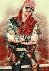 Axl Rose Guns N Roses Beautiful Art Print New A3 Size In 2021 Guns N Roses Axl Rose Beautiful Art Print