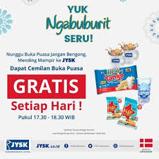 Hari raya puasa means 'day of celebration' is marked as the end of ramadan that is one month of fasting. Free Break Fasting At Jysk May 2019 Gotomalls