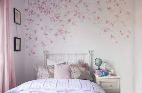 Cherry Blossom Girl S Bedroom Projects Diane Hill Hand Painted Interior Designs Wallpaper Bedroom Feature Wall Girls Bedroom Girl Bedroom Designs