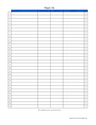 Free printable blank signs free vintage clip art images. Blank Patient Sign In Sheet Templates At Allbusinesstemplates Com