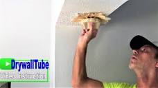 How to match stomp texture after drywall repair step by step - YouTube