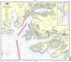Noaa Chart 16708 Prince William Sound Port Fidalgo And Valdez Arm Tatitlek Narrows