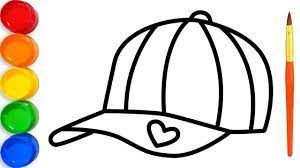 How To Draw Hat With Glitter Colors For Kids Colors For Kids Coloring For Kids Draw For Kids