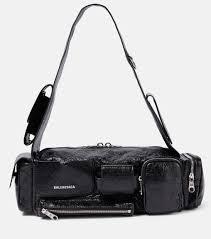Superbusy XS leather shoulder bag in black - Balenciaga | Mytheresa