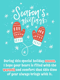 Festive Mittens Season S Greetings Card Birthday Greeting Cards By Davia Seasons Greetings Card Birthday Greeting Cards Birthday Reminder