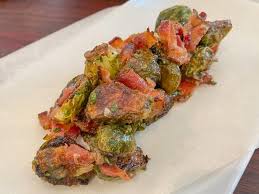 Charred Brussels Sprouts With Bacon And Maple Recipe Brussel Sprouts Sprouts With Bacon Food Network Recipes