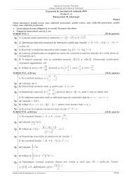Bac 2015 Subiecte Matematica