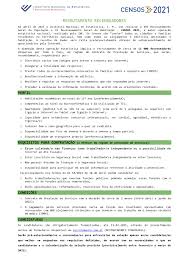 O instituto nacional de estatística (ine) tem a decorrer o processo de recrutamento de 11 000 recenseadores para o censos 2021 em regime de prestadores de serviços. Agenda Uflglg