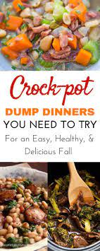 7 Healthy Slow Cooker Dinner Recipes With Soups Chicken Beef Pork Or Vegetarian Healthy Slow Cooker Easy Crockpot Dinners Crockpot Dinner