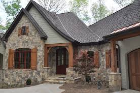 Green Color With Stone And Wood For House Exterior Lake Houses Exterior House Paint Exterior Exterior House Colors