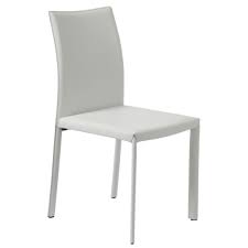 molly leather chair white regenerated