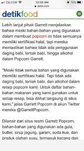 And with this news, you can now walk into any shop or place a na. Popcorn Garret Di Malaysia Halal Tak Ini Jawapannya