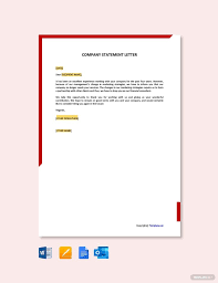 Company Statement Letter Template Google Docs Word Apple Pages Template Net Lettering Letter Templates Free Letter Templates