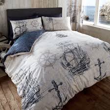 Vintage Ocean Voyage Duvet Cover Reversible Nautical Bedding Set Nautical Bedding Sets Bed Linens Luxury Luxury Bedding Sets
