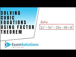 Read how to solve quadratic polynomials degree 2 with a little work it can be hard to solve cubic degree 3 and quartic. How To Solve Cubic Equation Using Factor Theorem