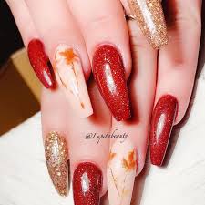 Red coffin christmas nails are very popular now. 1001 Ideas For Fall Nail Colors To Try This Season