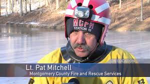Montgomery County Firefighters Practice Ice Rescues at Frozen Pond in  Potomac