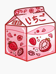 Strawberry Milk Carton Sticker By Heysoleilart In 2020 Cute Food Art Cute Food Drawings Kawaii Drawings
