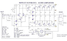 5000w audio amplifier circuit diagram new 500w audio Sc 1620 5000 Watts Amplifier Circuit Diagrams Wiring Diagram
