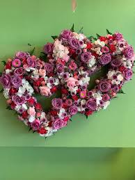 Check spelling or type a new query. Sweet Serenity Double Heart Wreath By Liz S Flowers