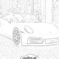 Auto kleurplaat 813144 kleurplaat uitprinten of downloaden. Gratis Kleurplaat Porsche 911 Printen