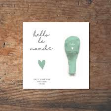 Faire Part De Naissance Ballon Une Maniere Originale D Annoncer L Arrivee De Votre Bebe Baby Prints Diy Eid Gifts Client Gifts