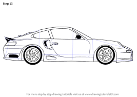 I love drawing cars, it's a great feeling to see one of your drawings that looks real on a piece of paper. Learn How To Draw A Porsche Car Side View Sports Cars Step By Step Drawing Tutorials