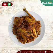 Ayam Goreng Serundeng Ala Meat Gong Ayam Goreng Makanan Makan Siang