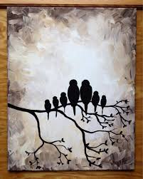 Black Birds In Painting 25 Beautiful Love Birds Painting Etsy Love Birds Painting Canvas Art Painting