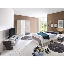 Auch die veränderung der atmosphäre durch veränderung der dekoration ist für jeden ein persönlicher wunsch. Lomadox Jugendzimmer Set Leeds 10 Sparset 4 Tlg Mit Bett 140x200 Cm 4 Teilig In Sandeiche Nb Mit Weiss Lava Und Denim Blau Mit Lowboard Online Kaufen Otto
