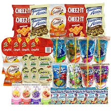 Healthy Snacks Drinks Juice And Junk Food For Kids After School Lunch Box 40 Count Variety Pack With Coo Healthy School Snacks Healthy Snack Items Snacks