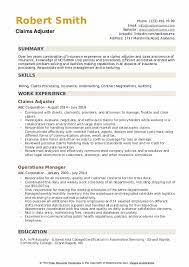 A bachelor's degree or equivalent relevant experience. Claims Adjuster Resume Samples Qwikresume
