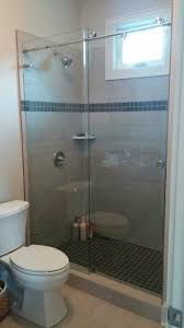 Barn Door Slider Framelessshowers Brittandtilson Glass Asheville Barndoor Slider Bypass Framel Bathroom Remodel Shower Glass Shower Sliding Shower Door