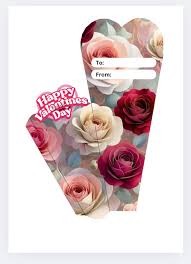 Valentine's flower holder templates by momdigitals0125