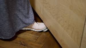 foot pedal to her kitchen sink