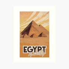 Easy magnet mounting, worldwide shipping. Pyramid Of Giza Black And White Egypt Travel Print Art Deco Poster Travel Illustration Vacation Print Prints Art Collectibles Mindpeek Pt
