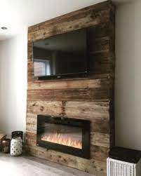 37 Wall Tv Place Ideas By Using Pallets As Material For Making It Homiku Com Fireplace Accent Walls Home Fireplace Barn Furniture