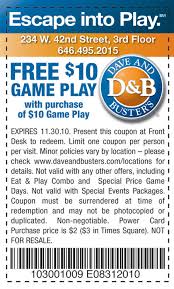 Dave And Busters Coupons Prices Sharefaith Coupons
