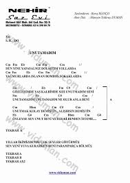 Unutamadim Ritim Gitar Akorlari Gitar Akordu Gitar Sarkilar
